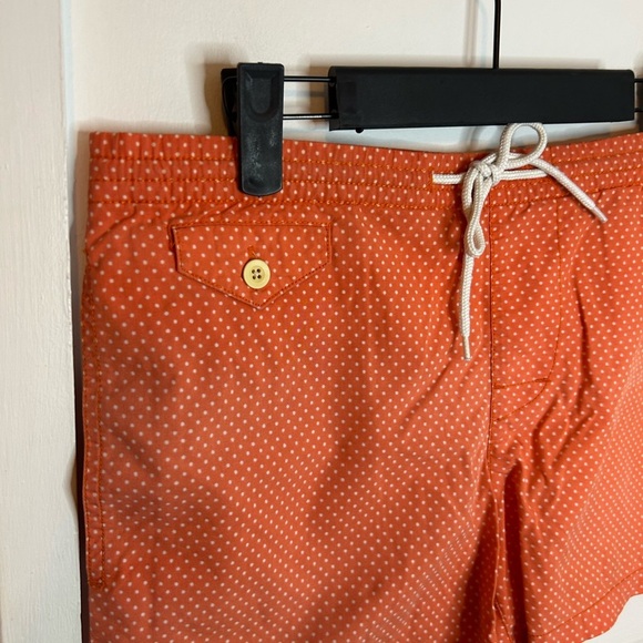 Club Monaco Orange Polka Dot Swim Trunks - Picture 3 of 5